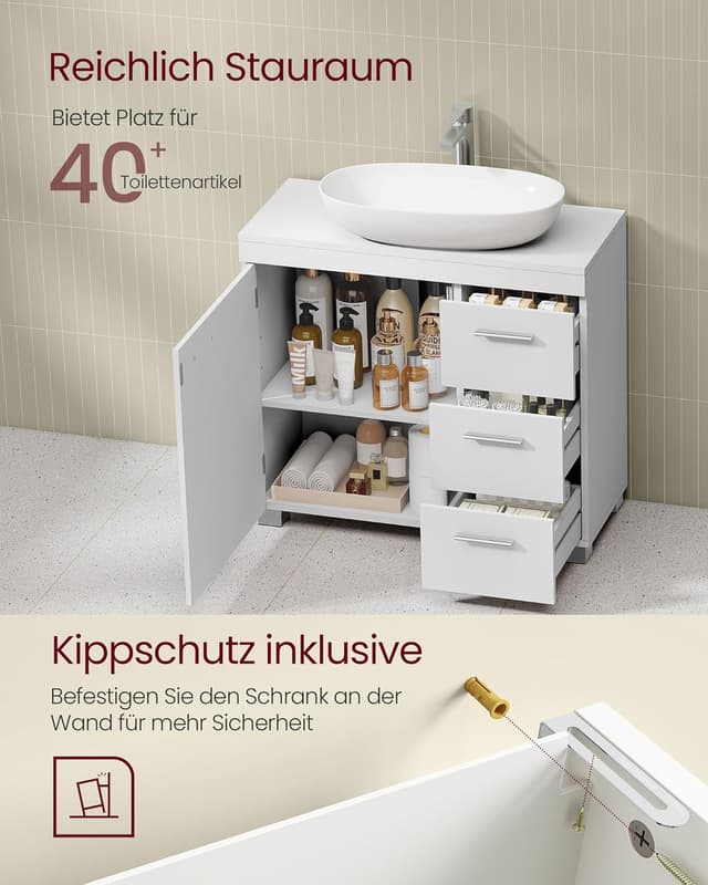 Thumbnail 5 de VASAGLE BBK503W10 Waschbeckenunterschrank