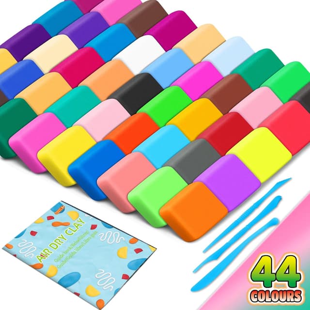 Detalle de FENSHWIN Air Dry Clay 44 Colours Kit
