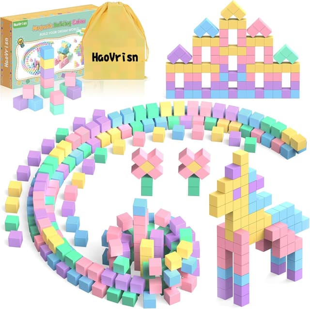 Detalle de HaoVrisn Magnetbausteine 45-teiliges Set für Kinder 🧩