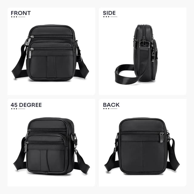 Thumbnail 6 de BAGZY Borsello Uomo Pelle 17x21 cm