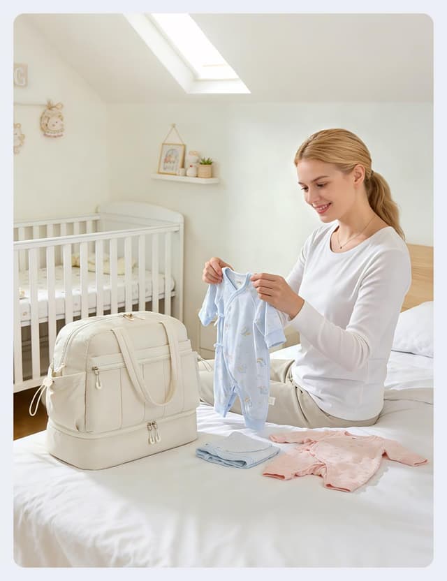 Detalle de BAGZY sac de voyage cabine 40x35x20 cm (32 L) avec compartiment chaussures et poches pour week-end