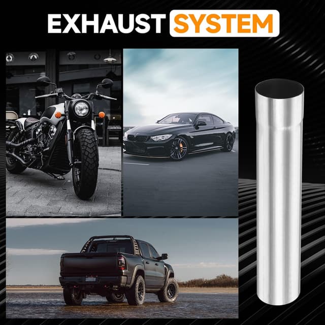 Thumbnail 6 de A-KARCK 3" Straight Stainless Steel Mandrel Exhaust Tube (20" Long)