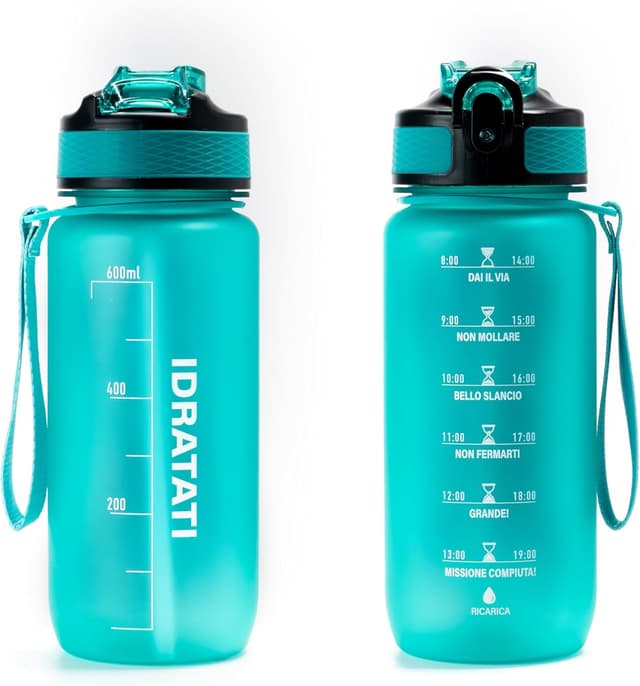 Detalle de GIXZON borraccia motivazionale 600 ml Tritan