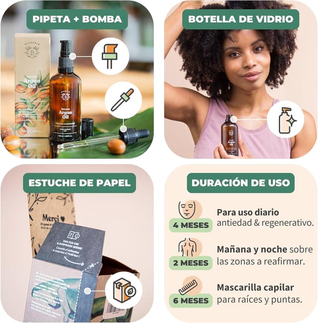 Thumbnail 3 de Bionoble Aceite de Argán Orgánico 100ml 🌿 Puro y Natural