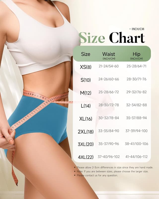 Thumbnail 6 de TANSTC mutande mestruali donna in cotone con 4 strati anti-perdita (confezione da 3)