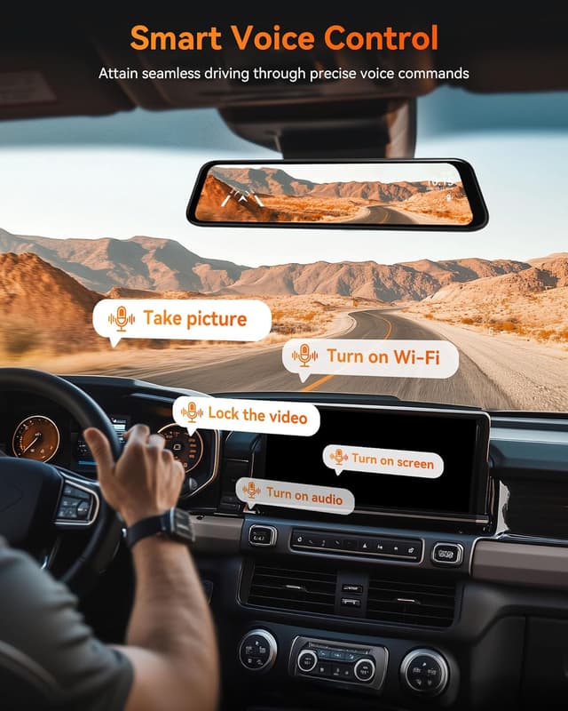 Thumbnail 4 de WOLFBOX G840H 12" mirror dash cam 2.5K