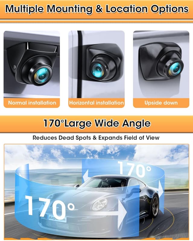 Thumbnail 6 de Cámara marcha atrás 170° 4 modos AHD/NTSC/PAL