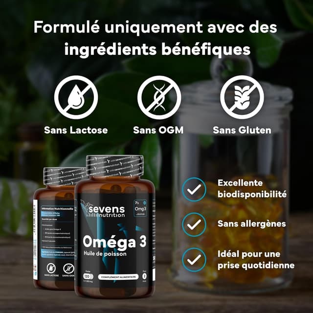 Thumbnail 3 de Omegatex Omega 3 2000 mg Huile Poissons Sauvages