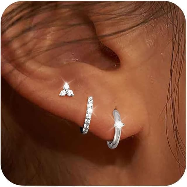 Thumbnail 6 de ZHESHY Gold Ohrringe Set Damen 3 Paar