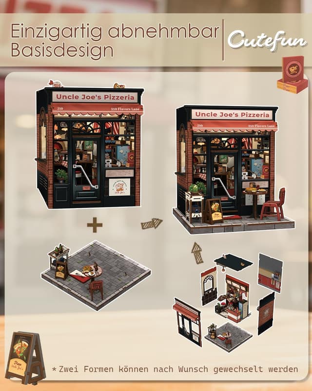 Thumbnail 5 de Cutefun DIY Book Nook Kit – Miniature House Set