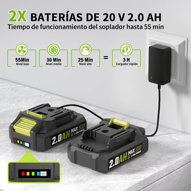 Thumbnail 1 de Soplador de Hojas 20V 55 min 📦