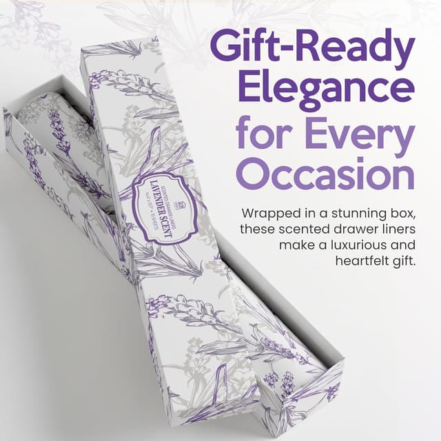 Detalle 2 de Linda's Essentials Lavender drawer liners