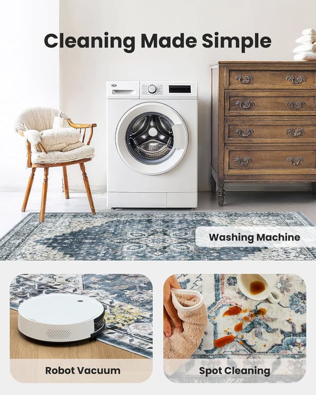 Detalle 2 de AMADA 8x10 Washable Rug 🛋