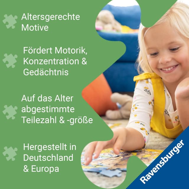 Detalle 2 de Ravensburger Kinderpuzzle Bluey Rahmenpuzzle 15 Teile