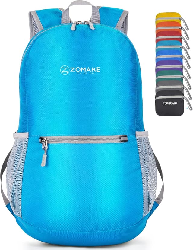 Thumbnail 6 de ZOMAKE Lightweight Foldable Backpack (20L) – packable foldaway rucksack for travel, hiking and daily carry