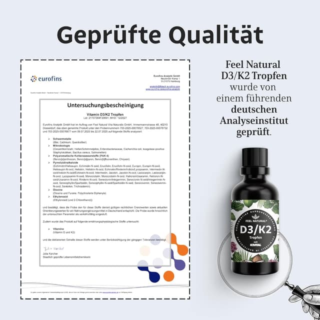 Thumbnail 5 de Vitamin D3/K2 Tropfen 50 ml đź’Š