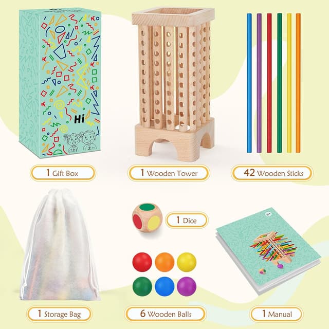 Thumbnail 6 de Montessori Game Wooden Board Games