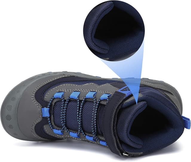 Detalle de Mishansha Kinder Wanderschuhe rutschfest (Leicht) – Trekking-Wanderstiefel für Jungen & Mädchen, Gr. 24–38