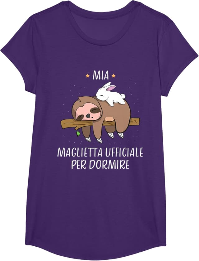 Detalle de Maglietta da notte con bradipo