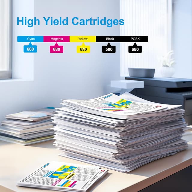 Detalle de Uniwork 570XL/571XL Patronen kompatibel für Canon: 15er Multipack für Pixma TS & MG (PGI-570XL/CLI-571XL)