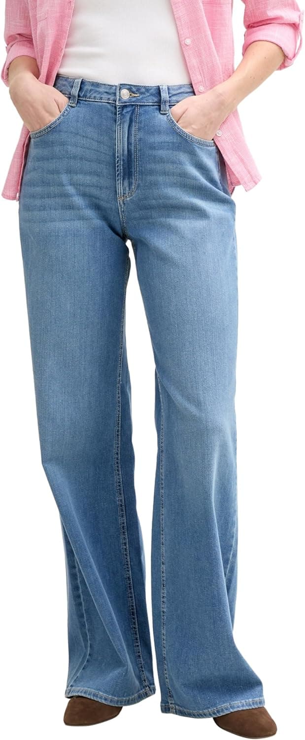 Detalle de TOM TAILOR Jeans Larghi Donna: comfort quotidiano con linea morbida