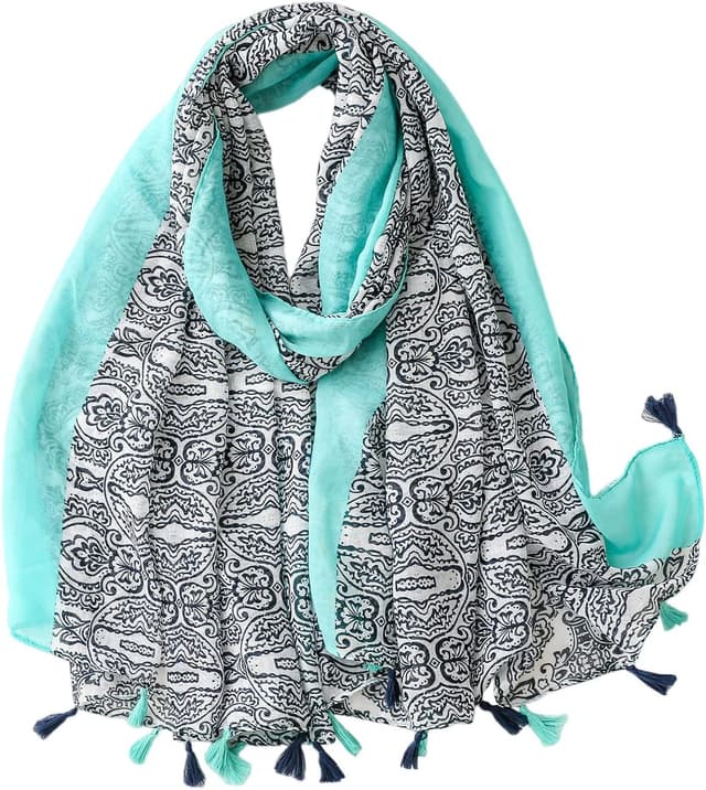 Thumbnail 6 de MAIRY Women Long Soft Warm Tartan Tassel Scarf (180 x 90cm) for shawl, wrap and neck styling