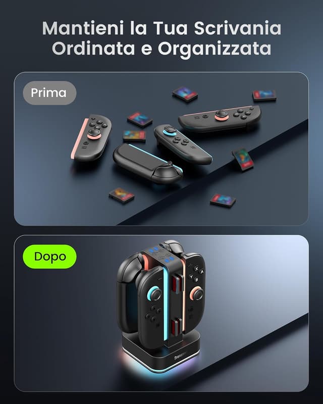 Thumbnail 6 de TRANSNOVO Ladestation für Nintendo Switch 2 4‑fach