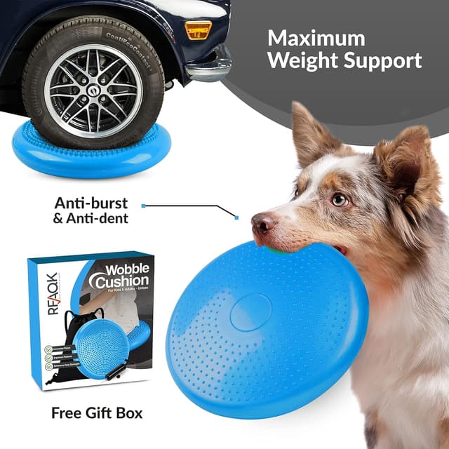 Thumbnail 1 de RFAQK Inflated Air Stability Wobble Cushion (extra thick)