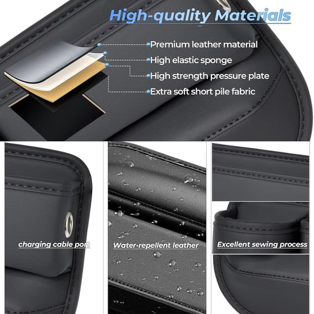 Detalle de PLEW Anti-Drop Car Seat Gap Filler Organizer 2PC