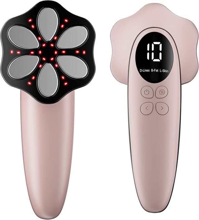 Detalle de Oranmagic Cellulite Massagegerät Anti-Lipödem mit 6 Massageköpfen (Roségold) – für Bauch, Taille, Arme, Beine & Gesäß