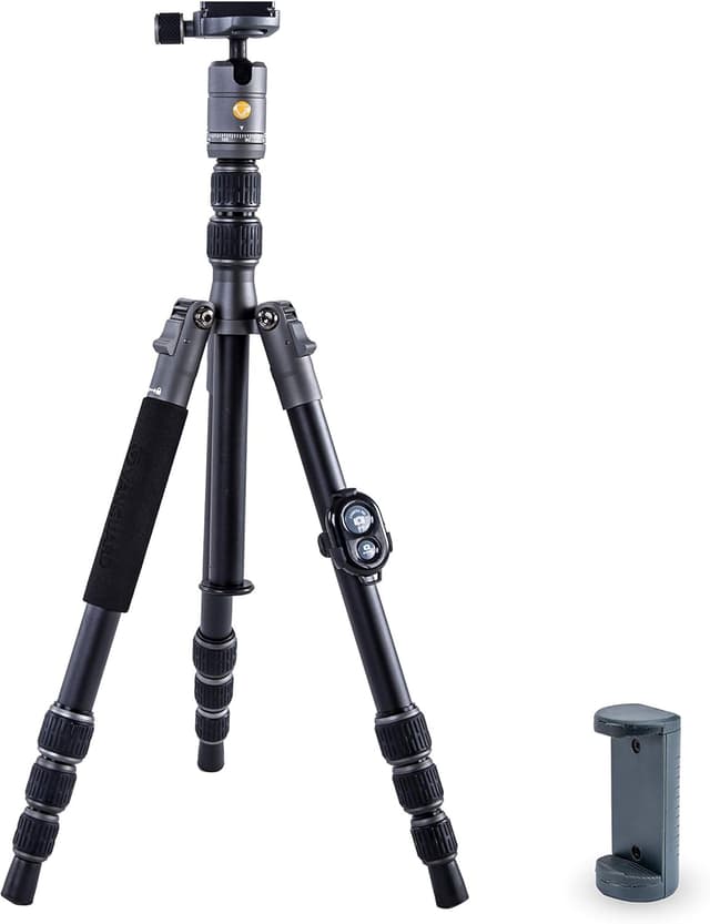 Detalle de Vanguard Veo 3GO 204AB Reisestativ mit Kugelkopf – kompakt & reisefreundlich