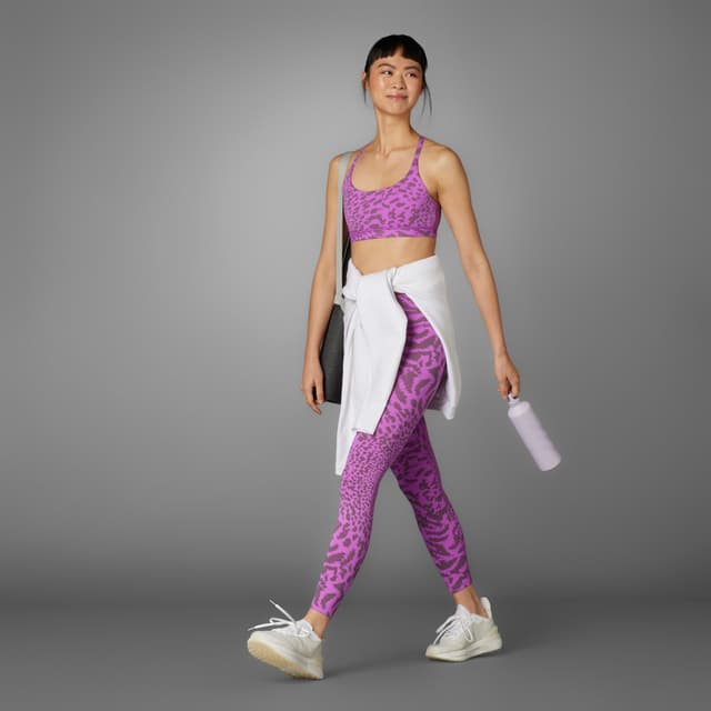 Detalle de Sujetador adidas All Me Light-Support Allover Print (Violeta)