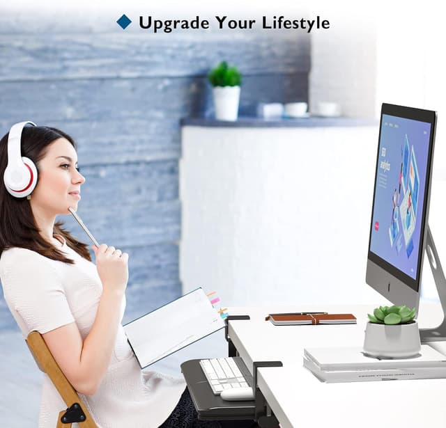 Thumbnail 1 de BONTEC Vassoio per Tastiera con Morsetto, 650x300 mm