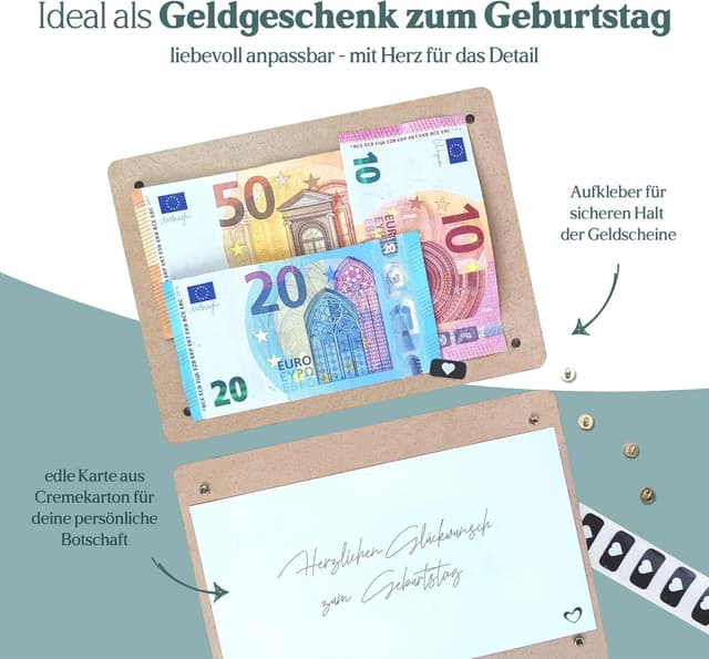 Thumbnail 3 de Retro Konsole XL Geldgeschenk aus Holz 20x15cm