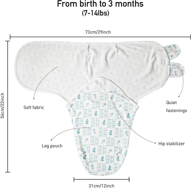 Detalle 2 de Soarwg Baby Pucktücher 0-3 Monate, 3er