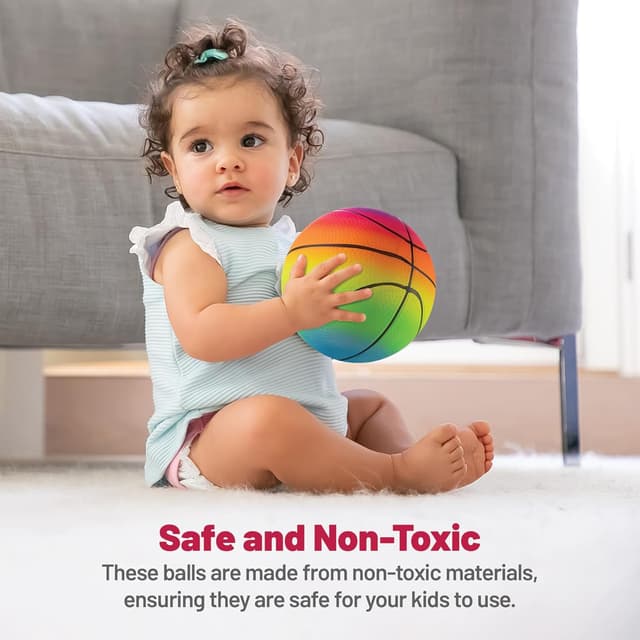 Thumbnail 5 de Mini Rainbow Kids 5 Inch toddler football pack of 4