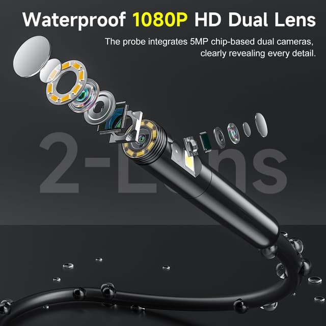 Detalle 2 de Zealtron Dual-Linsen Endoskopkamera 5 Zoll