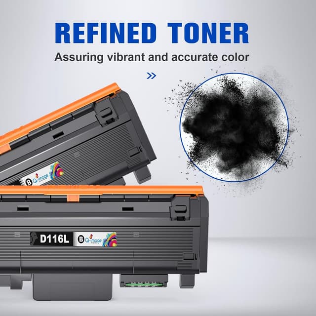 Detalle de Q-image MLT-D116L toner compatibili per Samsung (MLT D116L/D116S), 2-Pack nero