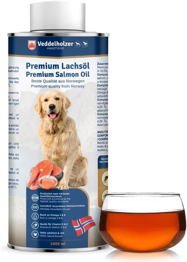 Detalle de Veddelholzer Aceite de Salmón para Perros