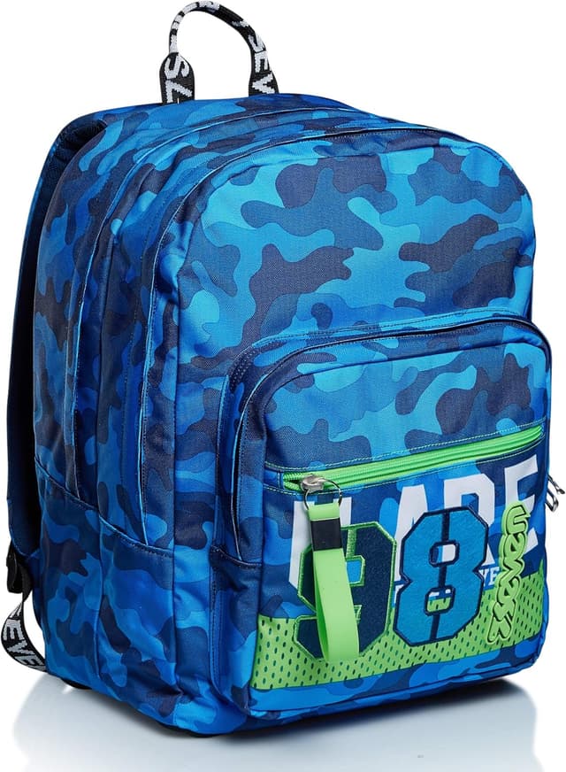 Detalle de Seven New Fit Zaino con doppio scomparto per scuola e viaggio (31 L)