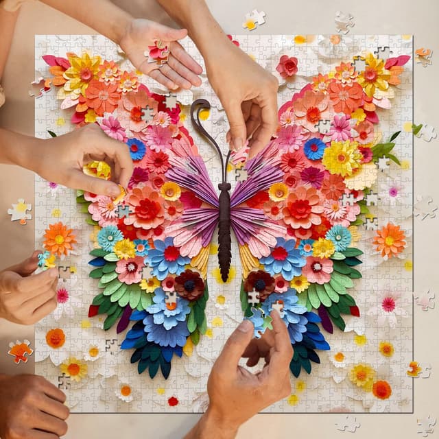 Thumbnail 6 de Butterfly Puzzles for Adults 1000 Pieces jigsaw puzzle 🧩