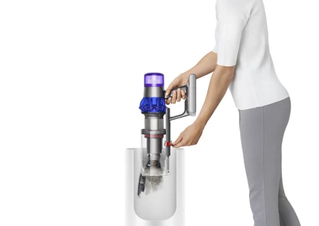 Detalle 2 de Dyson V15 Detect Fluffy: kabelloser Staubsauger mit Stauberkennung und LCD-Anzeige