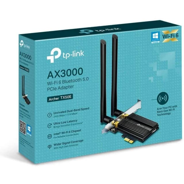 Thumbnail 2 de TP-Link Archer TX50E Adaptador PCIe AX3000 Wi‑Fi 6, 3.0 Gbps