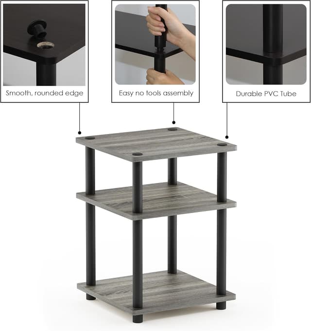 Thumbnail 6 de Furinno Turn-N-Tube Scaffale 52,58 cm in legno