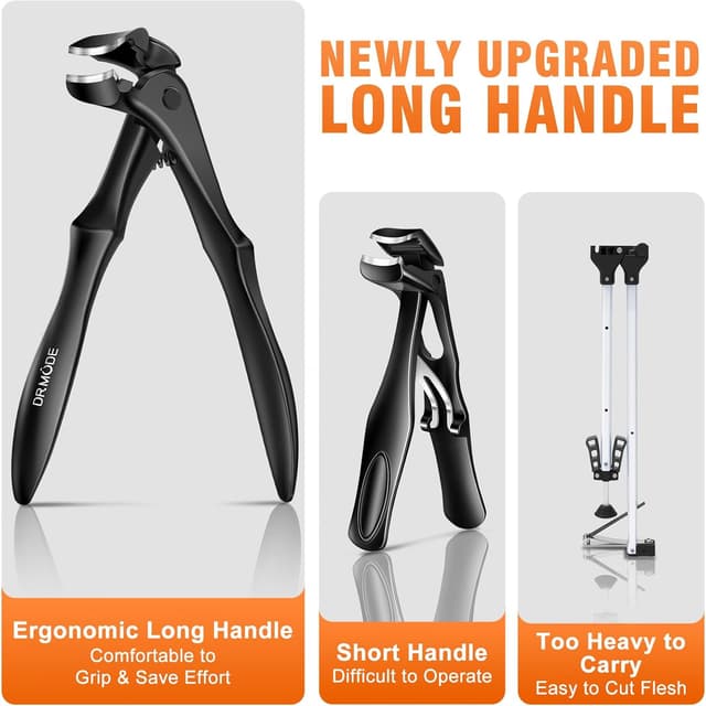 Thumbnail 4 de DRMODE Long Handled Angled Head Toenail Clippers for Thick Nails ✂