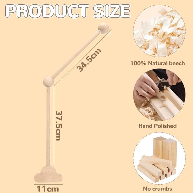 Detalle 2 de Farerkass Baby Mobile Halterung mit Holzarm