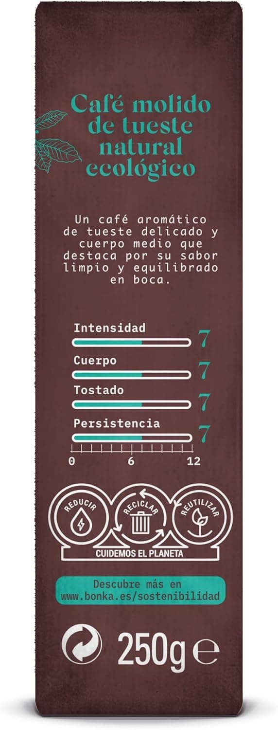 Thumbnail 4 de Bonka Café Molido Ecológico 250 g | Pack de 8