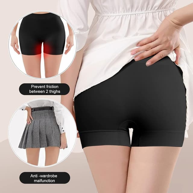 Detalle 2 de YADIFEN Womens Anti Chafing Shorts Seamless Boyshorts – Ultra Soft Anti-Exposure Under-Skirt Safety Shorts