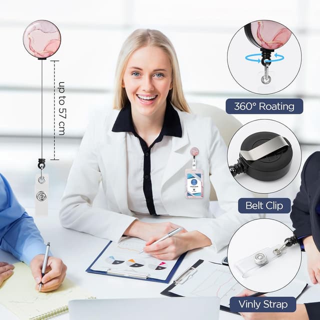 Thumbnail 2 de AiQInu Porta Badge da Collo 50 cm Rosa