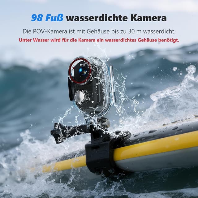 Detalle de 4K-Bodycam Vlogging-Kamera mit 64 GB